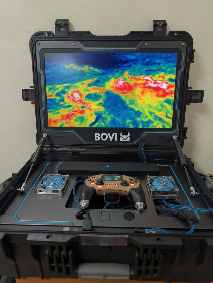 Ruggedized Pelican-case operator control station